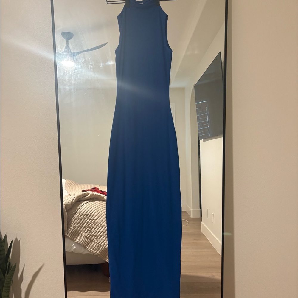 SKIMS Royal Blue Sleeveless Maxi Dress